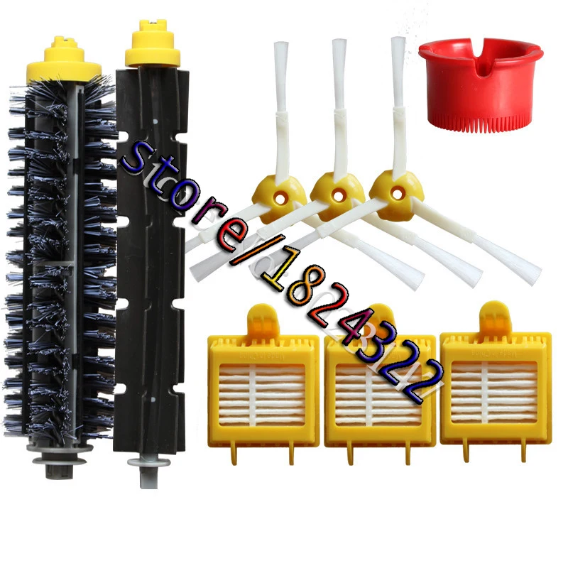 

3x HEPA Filter,3x Side Brush Kit,1 set Bristle Brush Replacement for iRobot Roomba 700 Series Vacuum Cleaner Robots 760 770 780