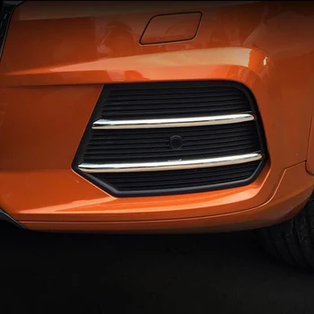 

ABS Chrome For Audi Q3 2016 2017 Front Fog Light Lamp Decoration Strips Cover Trim Molding Car Styling Accessories 2pcs
