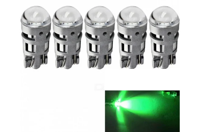 

5Pcs T10 12V W5W 2825 194 168 Cars From Canbus Led green Light-Emitting Diodes 5730 Independent Led No Errors Univ era Auto Lamp