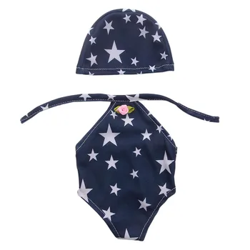 

luckdoll The best gift for a child is an 18-inch American doll bathing suit, clothes and hat b847