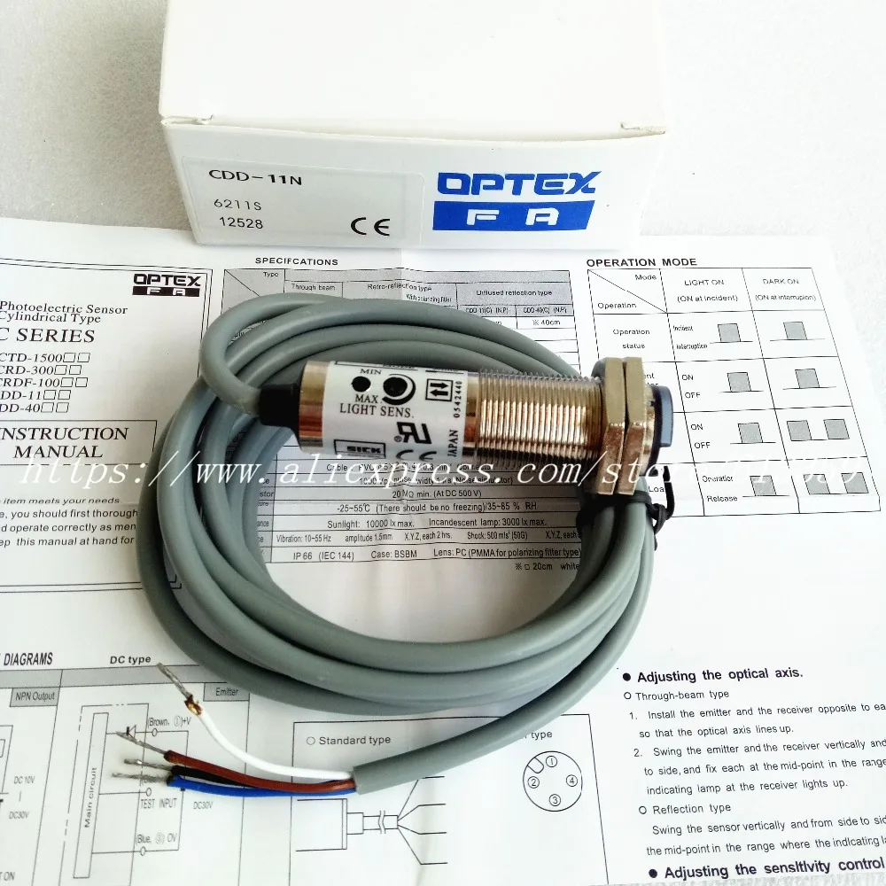 2 шт. CDD-11N CDD-11P SICK OPTEX NO+ NC M18 фотоэлектрический датчик высокого качества