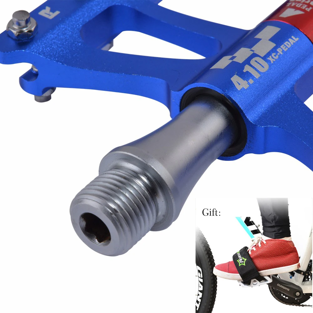 Comprar ROCKBROS bicicleta de Montaña En Bicicleta Pedales Ciclismo Pedales de Aleación de Aluminio Ultraligero Bicicleta de Montaña Bicicleta Ciclismo Pedales Planos