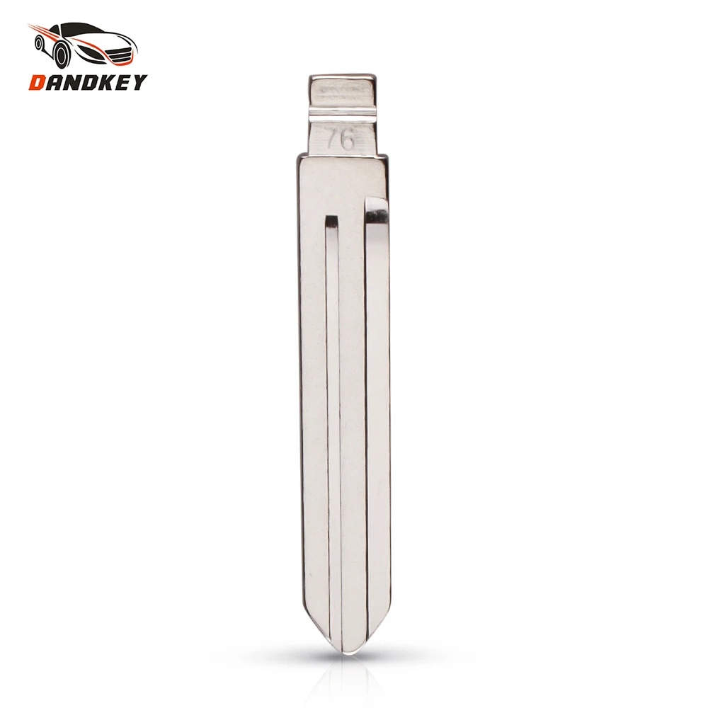 

Dandkey 10PCS Metal Blank Uncut Flip KD Remote Key Blade Type #76 For Jianghuai Heyue Tongyue NO. 76 Replacement Folding Blade
