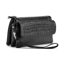 2016 New Designer Female Real Genuine Leather Wallet Sac Women Cosmetic Mobile Phone Bag Ladies Clutch Coin Holder Purse QB143