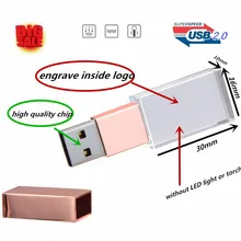 Плата за логотип! элегантный розовый Золотой ярко-розовый кристалл usb 2,0 флеш-накопитель