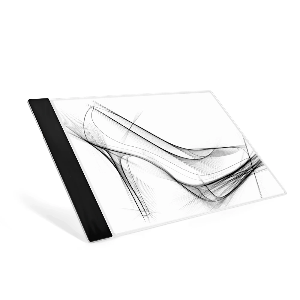 K1 A4 5mm Ultrathin Digital Lukisan Tablet DIPIMPIN Kotak Cahaya