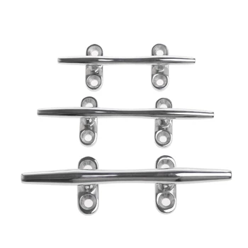 

2019 New Base Boat Dock Deck Rope Cleat Marine Bollard Yacht Stainless Steel 4"/5"/6" Lock bolt Boat Accessories