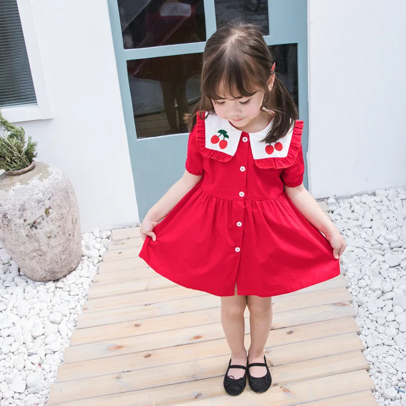 “ Menina de Moda Vestido Casual Impressos Vestidos da