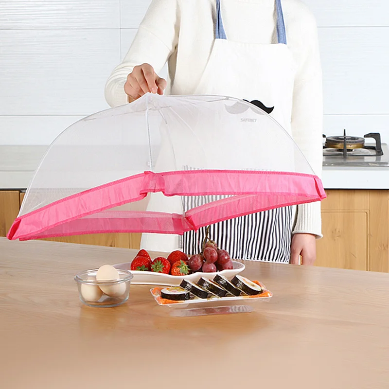 

Pop Up Mesh Screen Food Covers Protect Food Cover Tent Dome Net Umbrella Picnic Food Protector Food Cover Flies Umbrella Net
