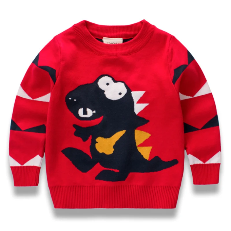 BEKE MATA/свитер для маленьких мальчиков г. Зимний вязаный пуловер для малышей с рисунком из мультфильма теплый хлопковый Детский свитер с длинными рукавами для От 2 до 9 лет