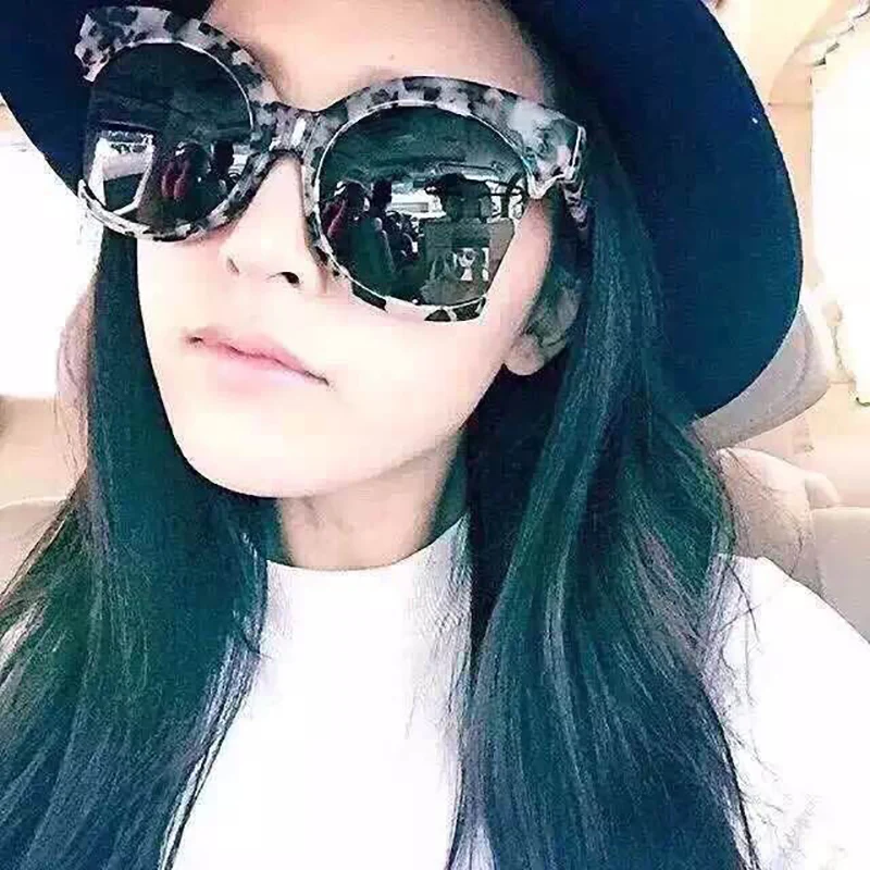 Oversized Half Frame Women Cateye Sunglasses Fashion Ladies Eyewear Oversized Half Frame Women Cateye Sunglasses Fashion Ladies Eyewear
