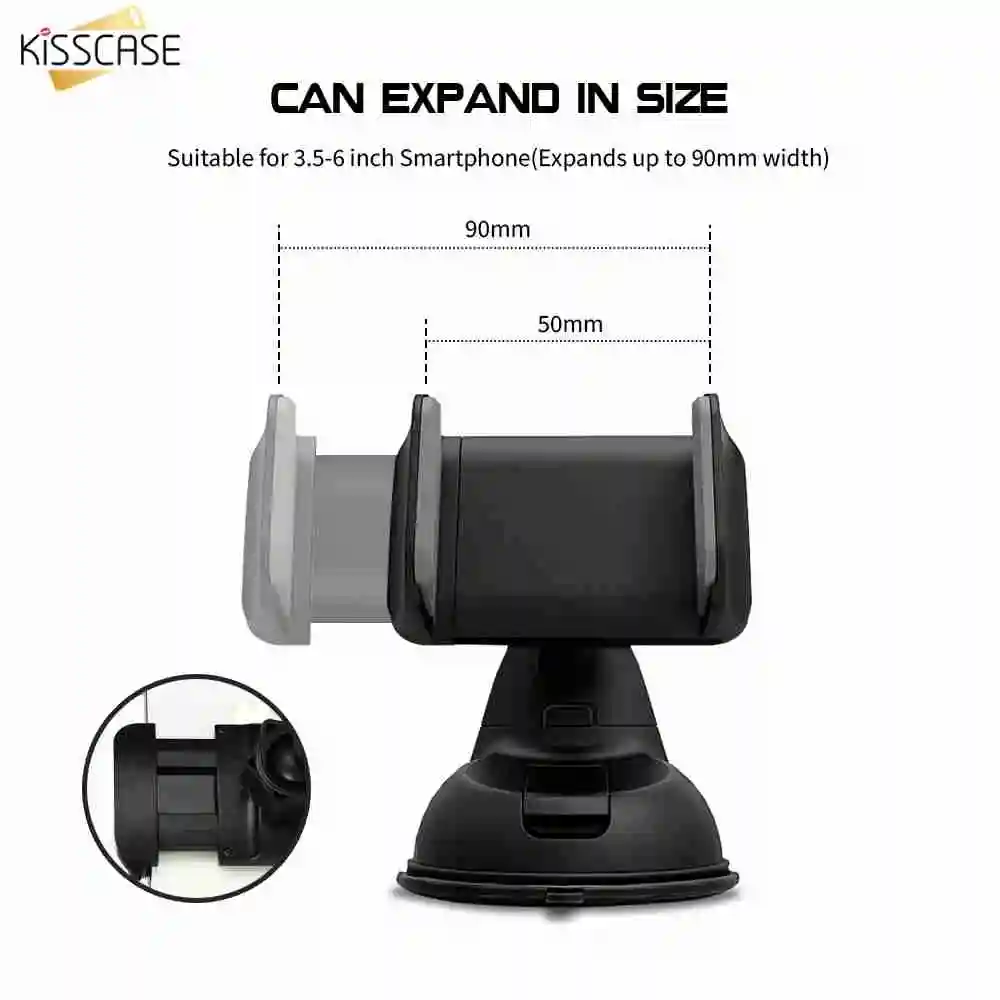 KISSCASE Saugnapf Auto Handy Halter Für Samsung A50 s8 Sucker Telefon Auto Halter Für iPhone 7 XR 8