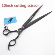 10 дюймов черный Высокое качество JP440C собака Уход за лошадьми ножницы/ножницы с чехлом