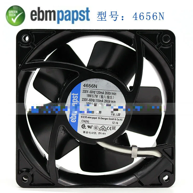 

Applicable for EBMPAPST 4656N 230V Ventilator Impeller Fans 120*120*38MM