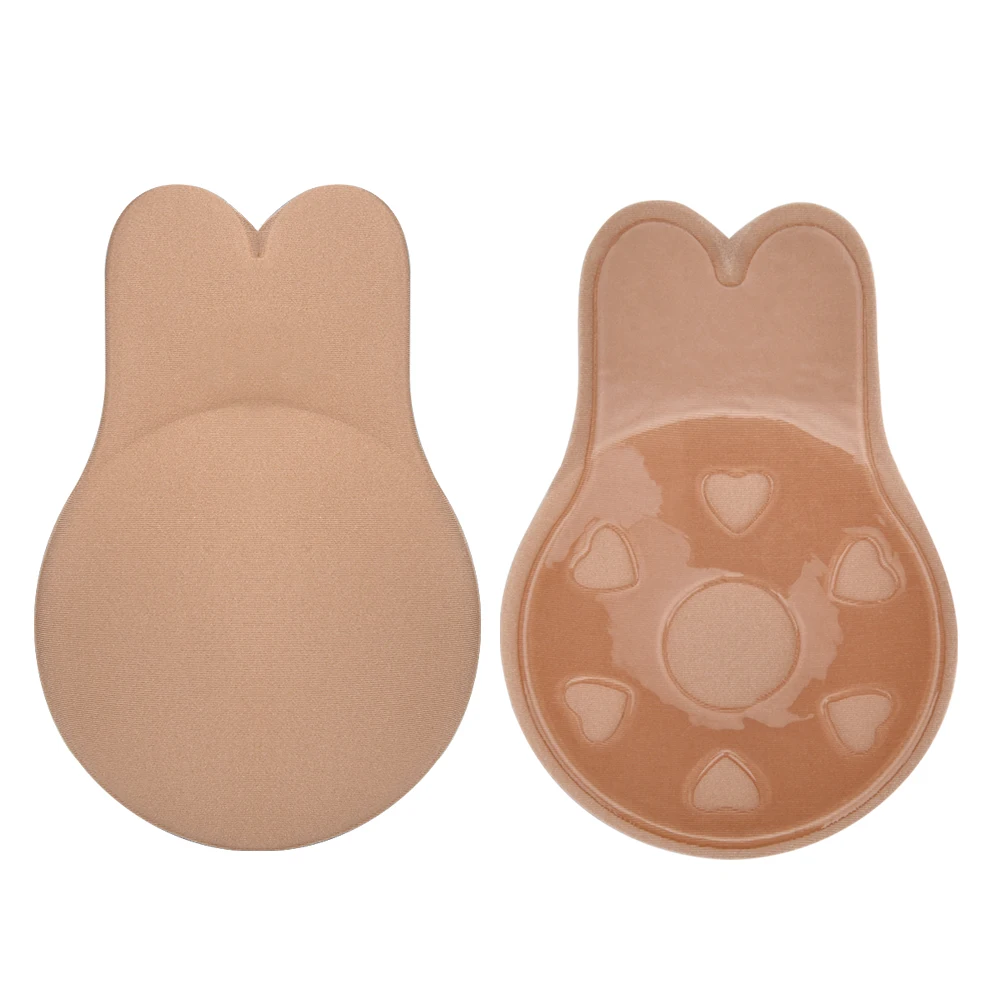 

Silicone Reusable Chest Pads Anti Wrinkle Self Adhesive Push Up Bra Nipple Cover Stickers Invisible Bra Strapless Skin Care Tool