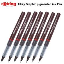 Rotring Tikky черный графический fineliner ручка пористая точка рисунок дизайн одноразовая ручка 1 шт./лот