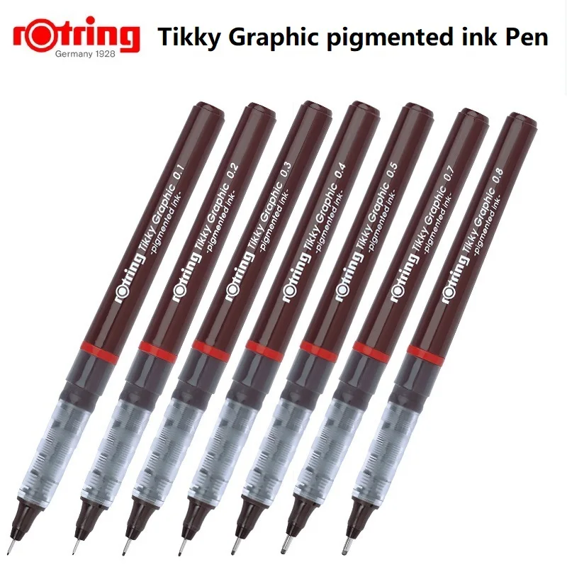Rotring Tikky black ink Graphic Pigmented ink Pen Porous Point Pens