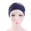 Women Printed Beanie Turban Chemo Cancer Cap Bonnet Head Wrap Scarf Muslim Hijab Hair Loss Hat Islamic Turban Chemo Cancer Cap ► Photo 3/6