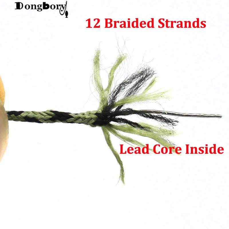 10 متر الكارب خيط صنارة الصيد Leadcore 35 45 55LB كامو الأخضر زعيم الرصاص النواة الكارب تزوير خط مضفر تنخفض معالجة الصيد اكسسوارات