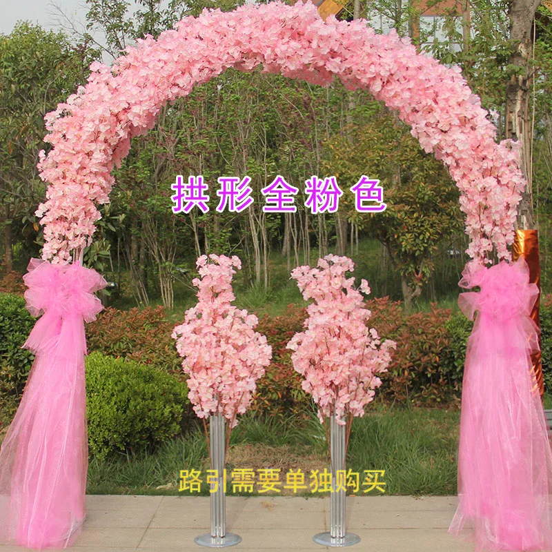 Имитация цветочного искусства Шелковый цветок свадебный цветок дверь счастливая дверь круглый полный цветок Арка открытие магазина празднование