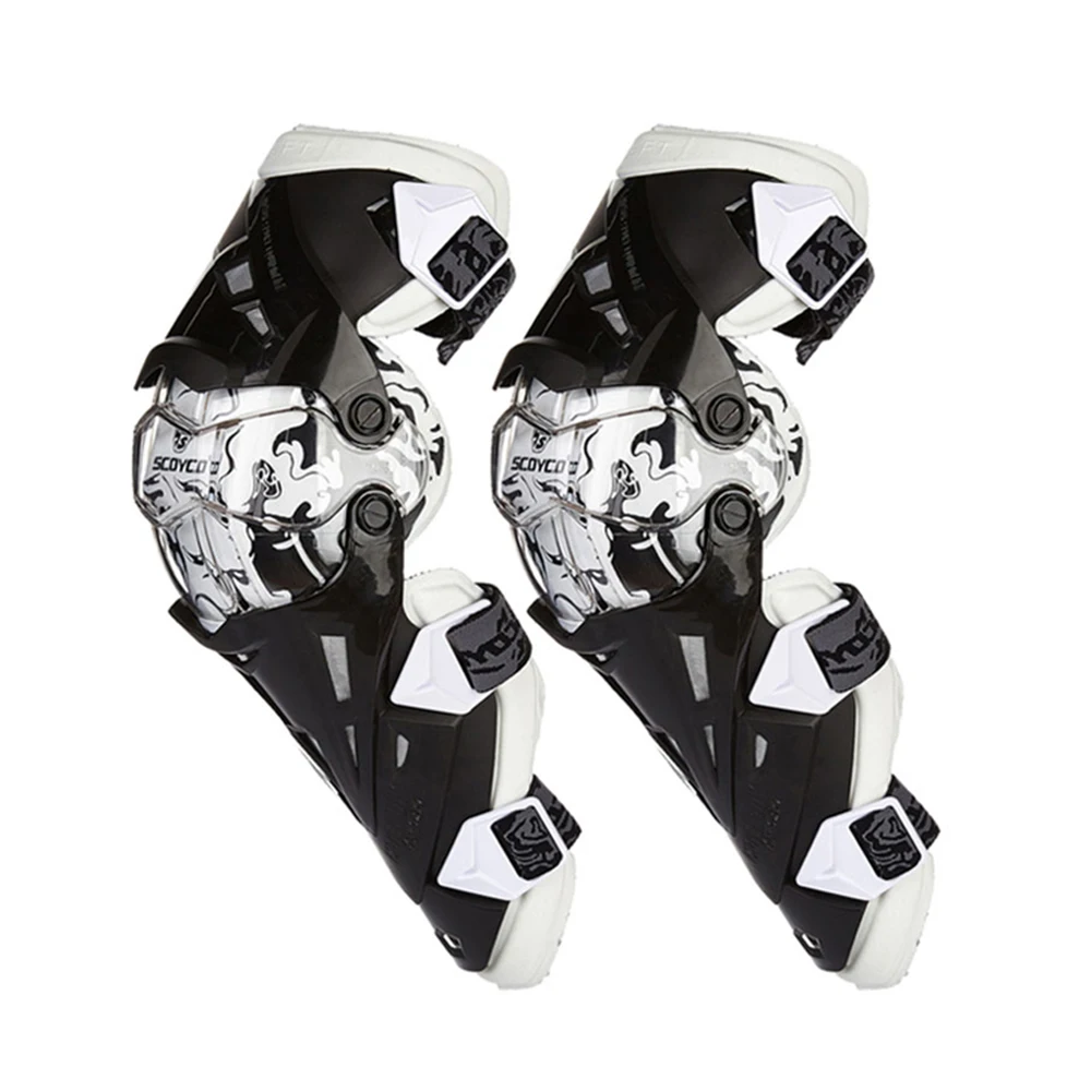SCOYCO Motorcycle Knee Pads Protector ATV Motocross Knee Pads Sports Scooter Motor-Racing Guard Safety Knee Pads Ski Guards