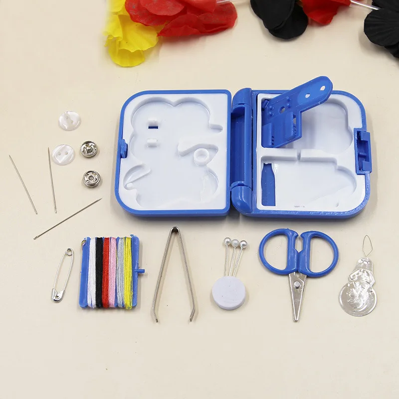 

Portable Mini Sewing Knitting Needles Box Needles Threads Sewing Kits Outdoor Travel Home Use Sewing Set HR