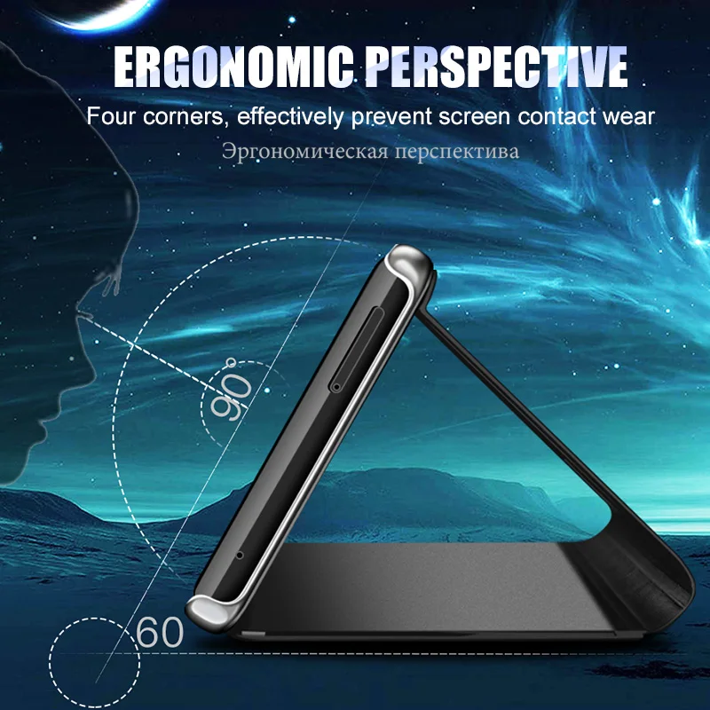  Smart Mirror Flip Case For Samsung Galaxy S8 S9 S10 S7 Edge Phone Cover For Samsung A6 A8 J8 J6 J4  - 33060398247