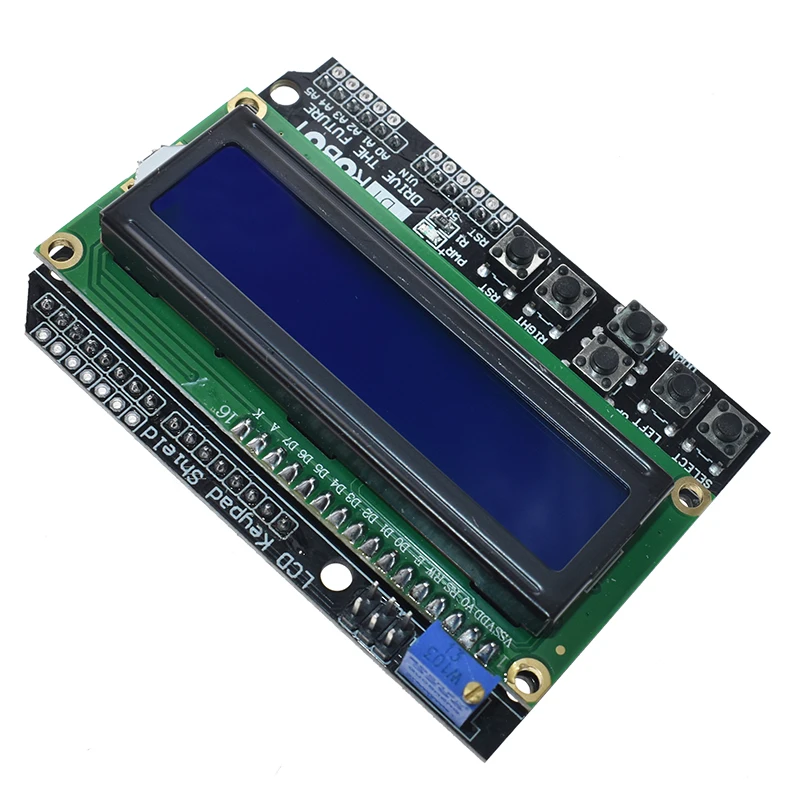 1 шт. ЖК-клавиатура Щит lcd 1602 lcd 1602 Модуль дисплей для Arduino ATMEGA328 ATMEGA2560 raspberry pi UNO синий экран