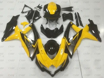 

GSX-R750 2008 Bodywork GSXR600 2008 - 2010 K8 Black Yellow Abs Fairing GSX R 600 08 10 Bodywork