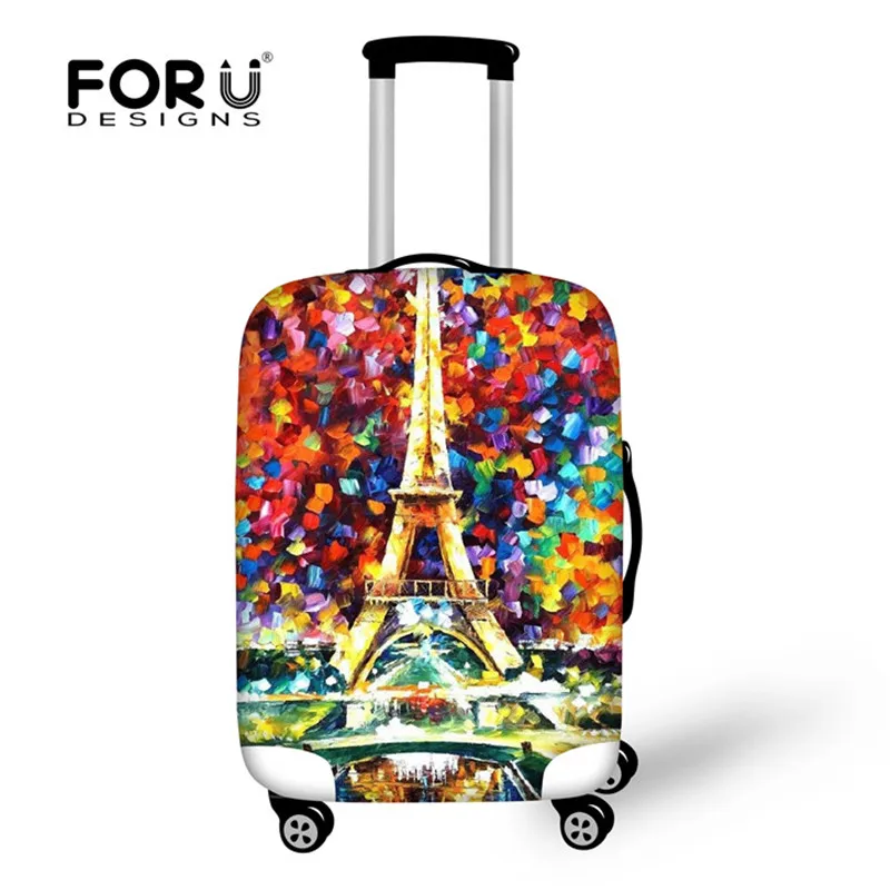 

Eiffel Tower Travel Accessories,Dust Luggage Protective Covers Butterfly Printing Suitcase Cover for 18-28 inch Trunk Suit Case
