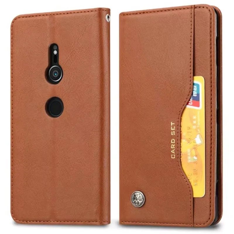 

Luxury High Quality Wallet With Card Slot Flip Cover Leather Case For Sony Xperia XZ2 H8216 H8266 H8296