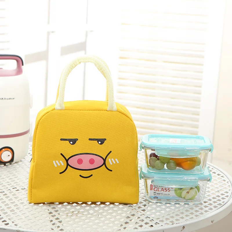 

Cute Pig Portable Lunch Bag Thermal Insulated Lunch Box Tote Cooler Bag Bento Pouch Lunch Container Food Storage Bags For Girls