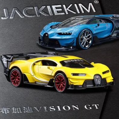 1:32 Масштаб Bugatti VISION GT Металлический Игрушечный сплав автомобиль Diecasts& игрушечный Транспорт модель автомобиля Миниатюрная модель автомобиля игрушки для детей Подарки