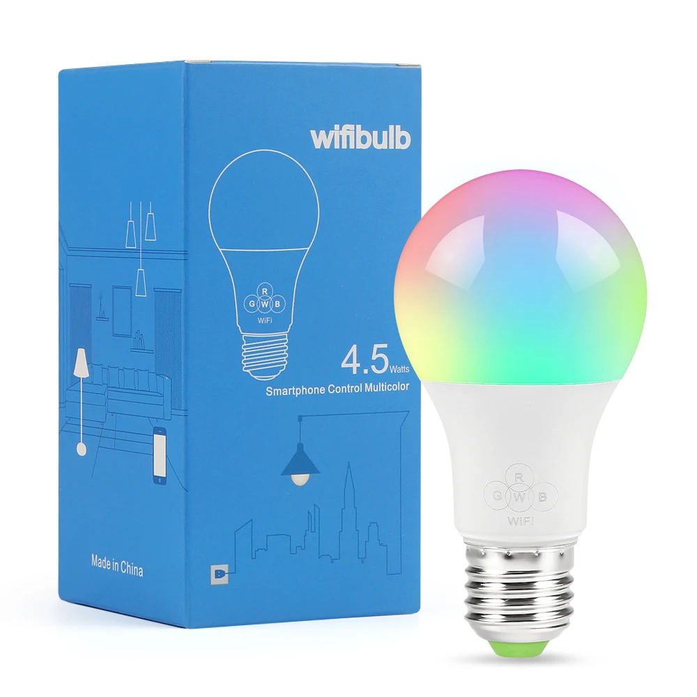 Новое поступление 4,5 W/6,5 W Smart WiFi светильник лампа RGB магический светильник лампа Wake-Up светильник s совместим с Alexa и Google Assistant