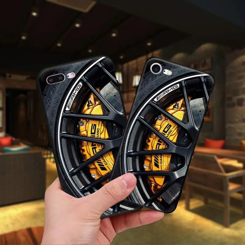 

MA Motorsport AMG Tire Car Style Soft Silicone Fashion Phone Case Cover For Iphone5 5S SE 6 6S 7 8 Plus X XS XR XS Max TPU Case