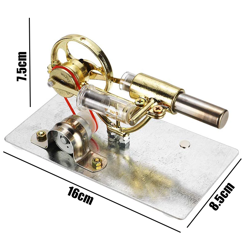 LBLA двухцилиндровый DIY генератор двигателя Стирлинга Модель двигателя внешнего сгорания школа демонстрационная обучающая игрушка для детей
