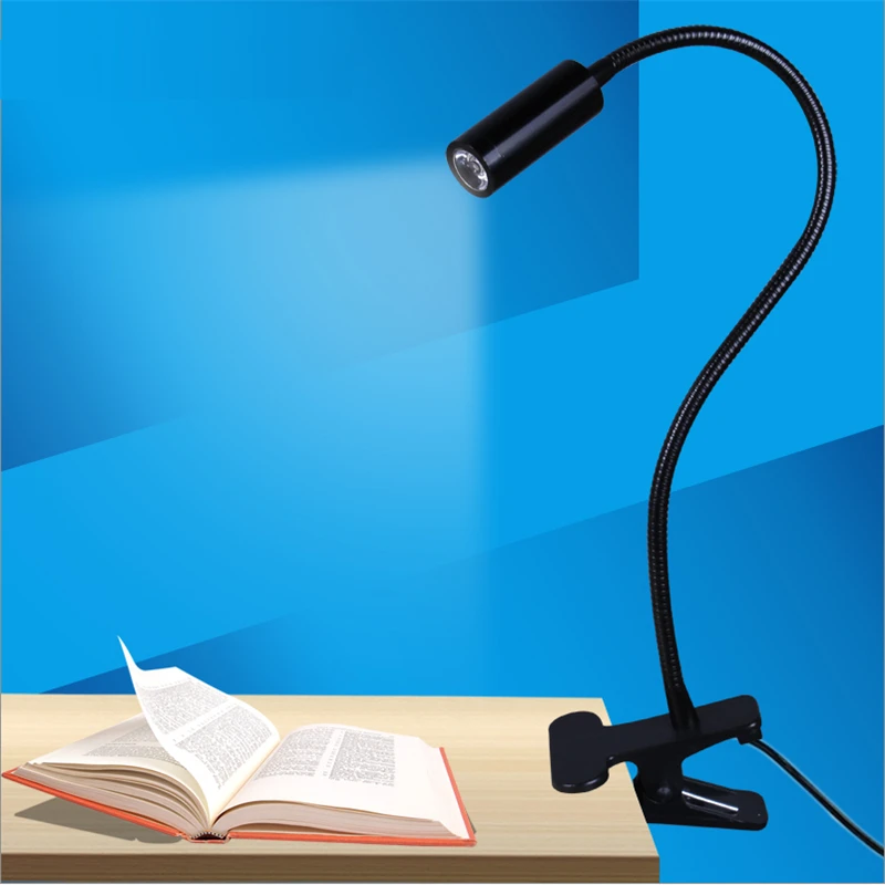  Free shipping LED desk lampclamp reading lamp 30/40/50cm 3W Flexible led table light high brightnes - 2043021662