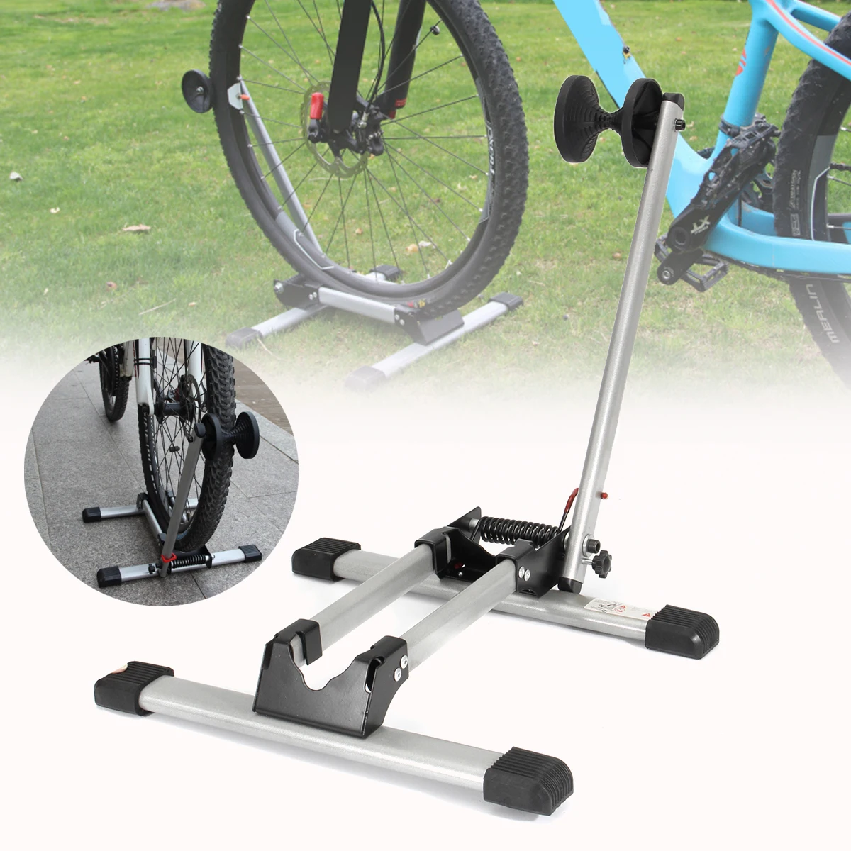 

New Arrival Cycling Bicycle Racks Storage Bike Display Parking Racks L-Type Single Stand Folding Kickstand Bicycle Holder