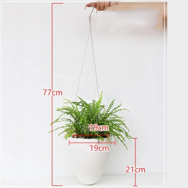 Preise Kreative Wand Hängen Faul Becken Blume Töpfe Neue Weiß Kunststoff Blumentöpfe Dekoration Gartenarbeit Blumentöpfe