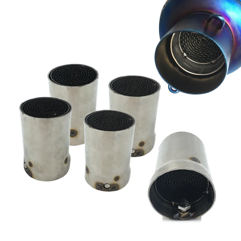 Universal Catalyst Silencer Muffler Exhaust Front Mid End Silencer DB Killer Noise Sound Eliminator Reduce emissions and noises (10)