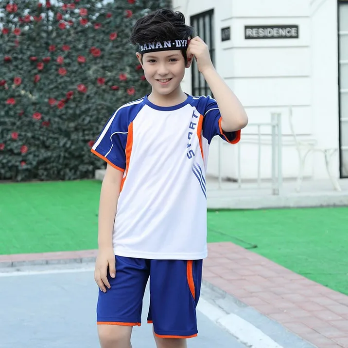 Children summer basketball clothes breathable sweat sweater shorts suit ultra-thin function | Спорт и развлечения