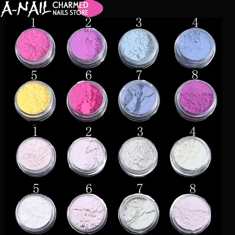 

10boxes/set Sunlight Sensitive Powder Color Changing Nail Glitter Powder UV Light Photochromic Pigment Manicure Tips Decoration