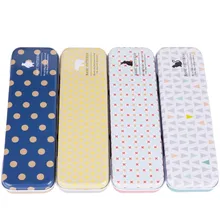 

Deli 3007 tinplate stationery box simple fresh tin pencil cases pupils pencil box 240*235*131mm free shipping