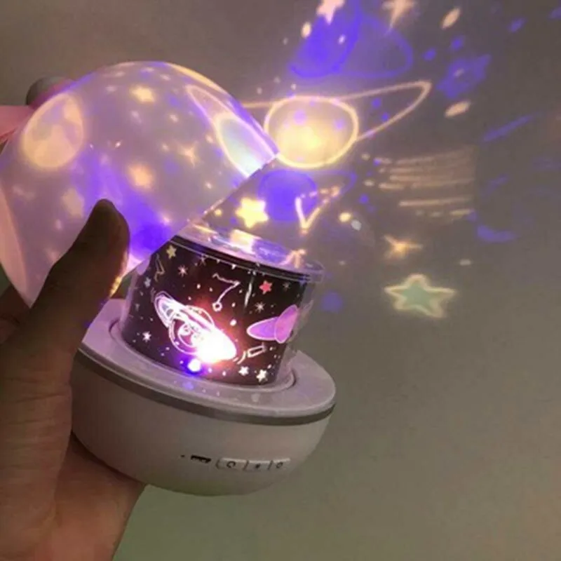 Звездное небо светодиодный проектор луна ночник USB для спальни вечерние