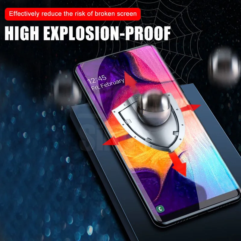 15D Гидрогелевая пленка полное покрытие для Samsung Galaxy A50 A10 A30 A8 A7 2018 S10 Plus Note 8 9