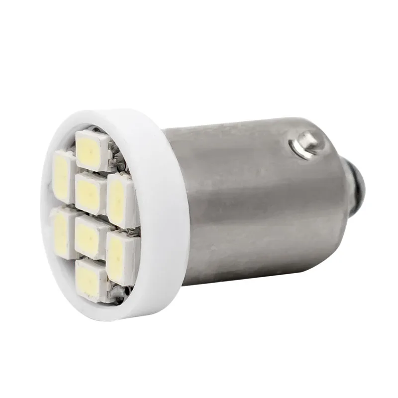 10pcs T4W BA9S Led �ڵ��� ���׸��� ȭ��Ʈ ���̵� ���� ���� T11 8 smd 1210 led �ڵ� ��Ŀ ���� 12V 10X