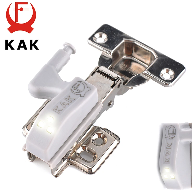 Beste 10 stks KAK LED Kast Scharnier Licht Universal Keuken Slaapkamer Woonkamer Kast Kledingkast 0.25 w Innerlijke Sensor licht Hardware