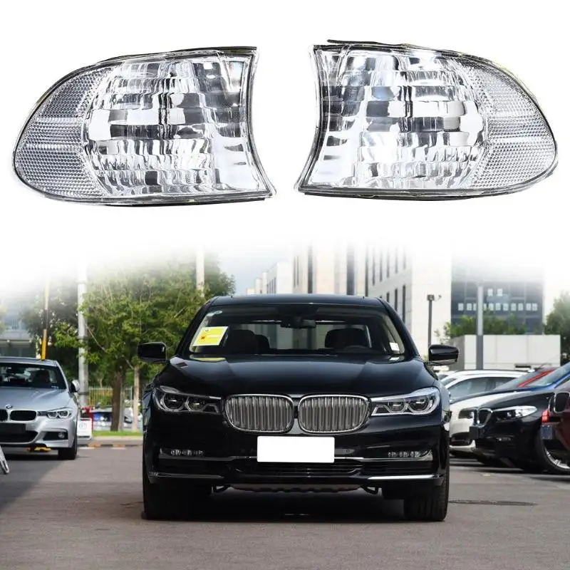 

VODOOL 2Pcs Car Corner Light Turn Signal Indicator Lamp With Bulbs 63138379107 63138379108 For BMW 7 Series E38 740i 740iL 750iL
