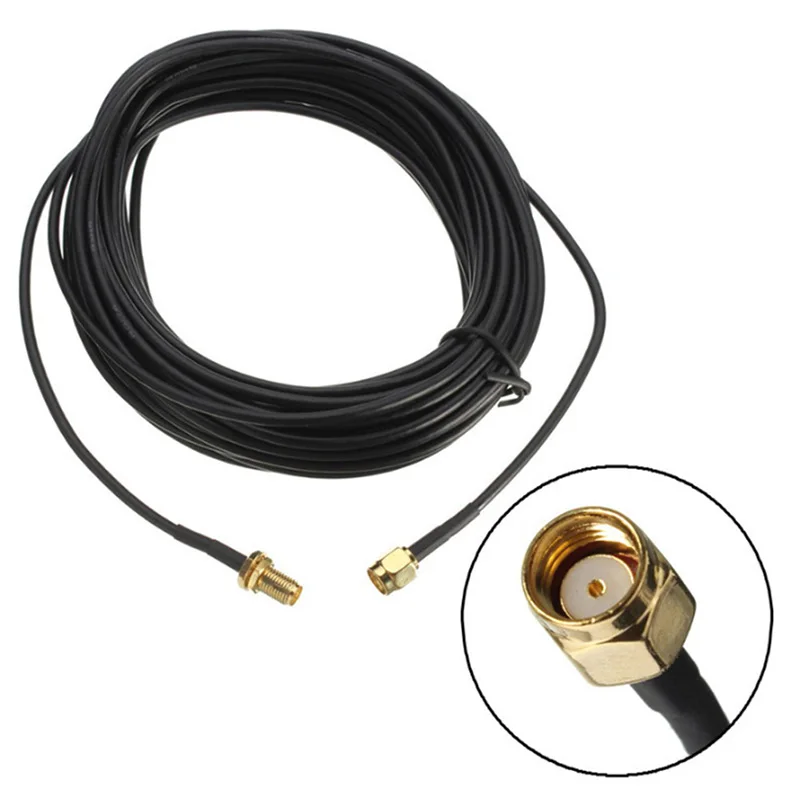 WiFi Antenna Connector RP-SMA Extension Cable Cord Line For WiFi Wireless Router 9M