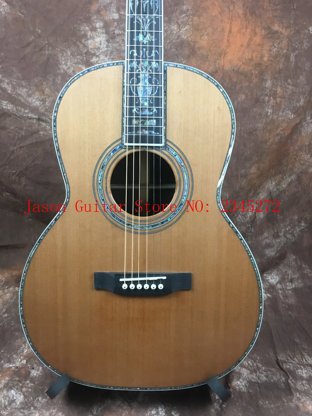 

2019 Chinese factory + high quality ooo style 39 inch guitar, solid spruce top, ebony fingerboard, real abalone shell inlay